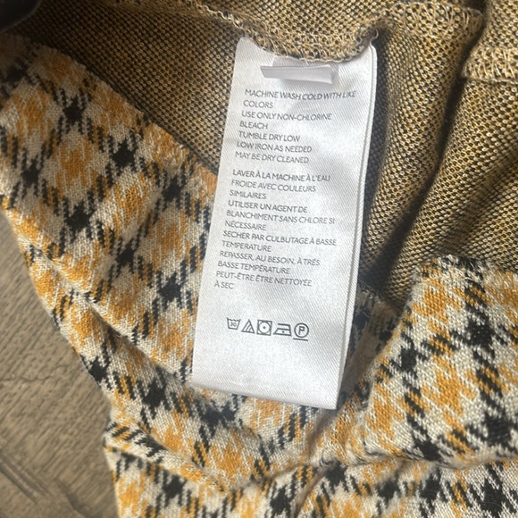 Urban Outfitters |Cara High-Waisted Kick Flare Pant Yellow Checkered Size Medium - Picture 10 of 12